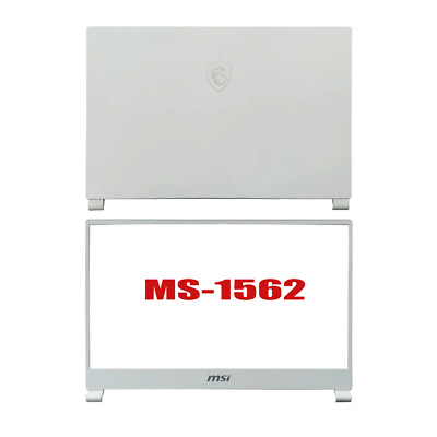 #ad #ad Forr MSI Stealth 15M MS 1562 Top Lid LCD Back CoverFront Bezel White US $136.99