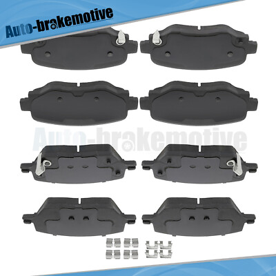 #ad 4X FRONT AND 4X REAR BRAKE CERAMIC PADS FOR 2016 2018 2019 2020 JEEP COMPASS $48.68
