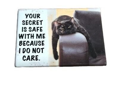#ad Your Secret Is Safe With Me Because I Do Not Care CAT Magnet $7.98