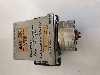 Delta Pressure Switch Type 207 $140.00