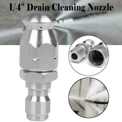 #ad 1 4quot; Washer Drain Sewer Cleaning Pipe Jetter Rotary Nozzle Round Head For Pipe $9.10