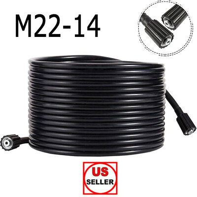 #ad High Pressure Washer Hose 9m 29.5ft 2200PSI M22 14mm Power Washer Extension Tube $22.99