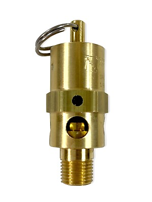 #ad 1 4quot; NPT Hard Seat Safety Pressure Relief Valve 125 PSI Made In The USA $12.97