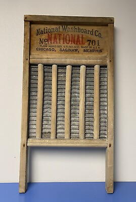 #ad National Washboard Company No.701 The Zinc King Top Notch Rustic. $35.00