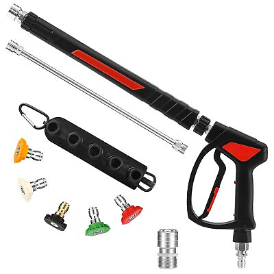 #ad Pressure Washer Gun with 3 8quot; Swivel Quick Connect Stainless Steel Internal ... $88.82