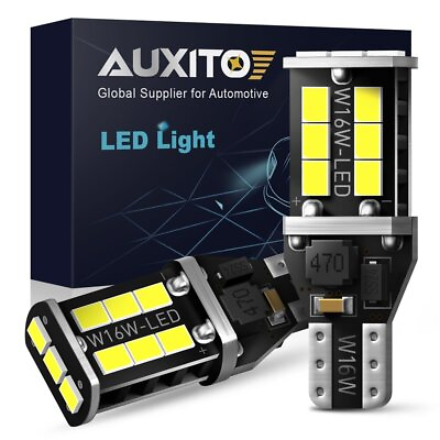 #ad AUXITO T15 921 912 LED Reverse Backup Light Bulbs Super Bright 2400LM 6000K Lamp $7.99