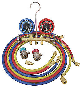 #ad ATD Tools 3694 Deluxe Dual Brass A C Manifold Gauge Set $115.38