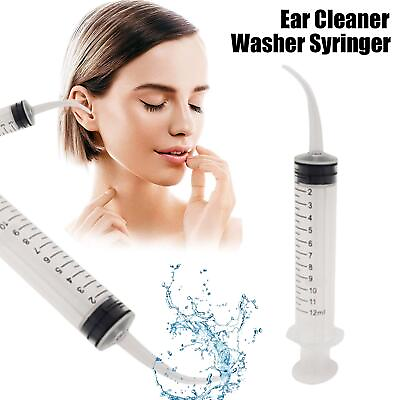 #ad Ear Washer Irrigation Cleaning Kit Ear Cleaner Syringe Wax New Care Removal K9P6 $1.22