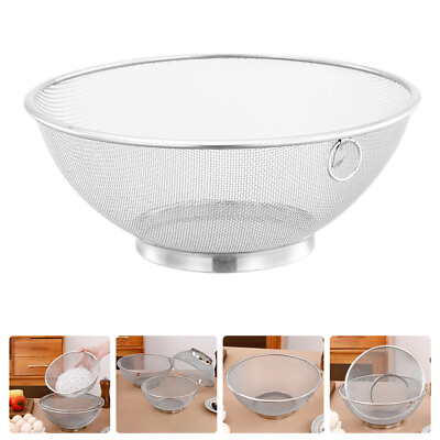 #ad Stainless Steel Kitchen Home Washer Basket Strainer for Fruit Rice Restaurant $10.68