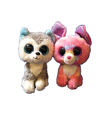 #ad TY Beanie Boos Slush the Huskie and Cancun the Chihuahua 2013 2015 Release Years $15.00