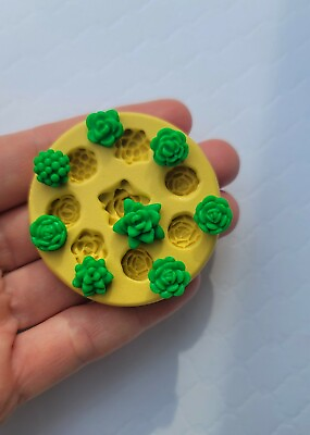 #ad Succulents silicone mold for fondant mold for polymer clay resin $6.99
