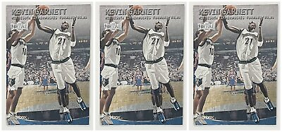 #ad 3 1999 Fleer Metal #68 Kevin Garnett Minnesota Timberwolves Card Lot $6.37