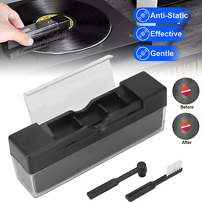 #ad Vinyl Record Cleaning Brush Kit Premium LP Cleaner Set Anti static Soft Velvet $10.48