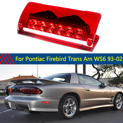 #ad High Rise Spoiler 3rd LED Brake Light For 93 02 Pontiac Firebird Trans Am WS6 $36.98