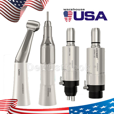#ad #ad Dental Slow Low Speed Handpiece Straight Contra Angle Air Motor 2 4H $54.27