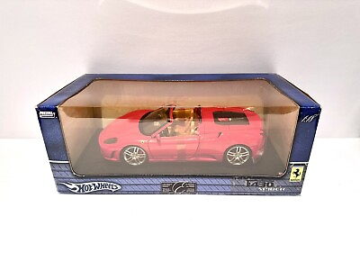 #ad Hot Wheels 2004 Ferrari F430 Spider Red 1:18 Scale Diecast Model Car $175.00
