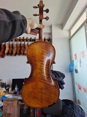 #ad Professional 4 4 Violin Guarneri Model flamed maple back spruce top hand made $399.00