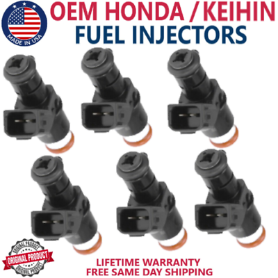 #ad x6 OEM HONDA HP Upgrade Fuel Injectors For 2006 2014 Honda Ridgeline 3.5L V6 $151.18