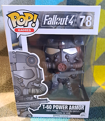 #ad T 60 Power Armour Pop 78 Fallout Funko Pop Vinyl 2015 Vaulted Protector AU $39.88