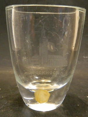 #ad Vintage Stockholm Engraved Sea Glasbruk Kosta Sweden Crystal Bud Vase Excell #1 $17.99