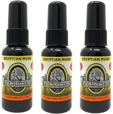 Blunt Power Oil Based Concentrated Air Freshener Egyptian Musk 1.5 oz 3 Pack $15.11
