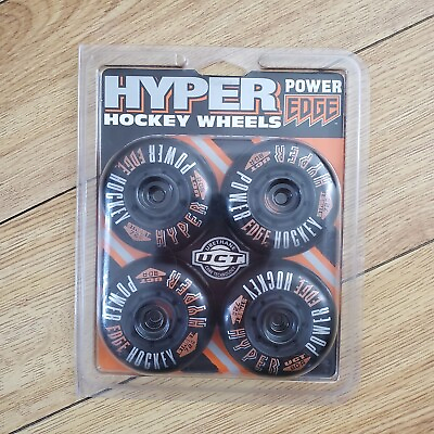 #ad NEW Hyper Wheels Power Edge Hockey Wheels 72mm 80 A STREET 1995 VINTAGE NIP $5.49