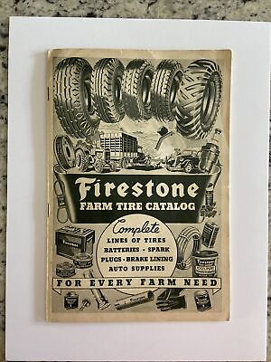 #ad Vintage Original 1936 FIRESTONE TIRE CATALOG AUTO FARM TOOLS OIL PARTS SUPPLY $10.95