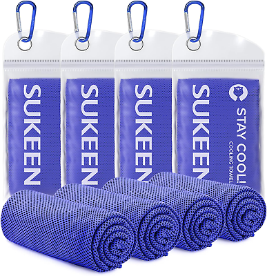 #ad 4 Pack Cooling Towel 40quot;X12quot; Ice TowelSoft Breathable Chilly TowelMicrofibe $23.88