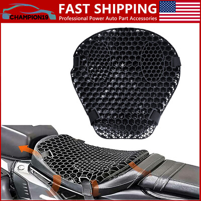 #ad Universal Motorcycle Cushion Seat Cover 3D Mesh Cooling Pressure Relief Massage $21.47