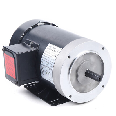 #ad 2HP Electric Motor 3Phase 3450RPM 56C Frame TEFC 208 230 460 Volt 5 8quot;Shaft $188.10