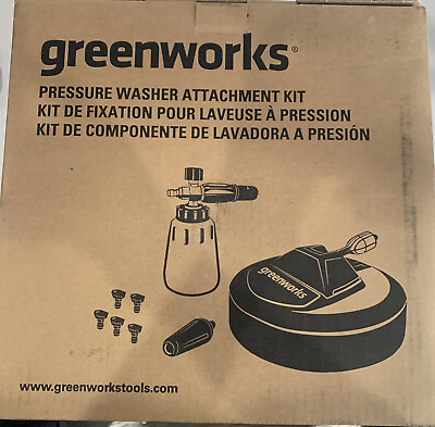 #ad *NEW* Greenworks Electric Pressure Wash Accessory Kit $50.00