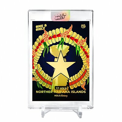 #ad NORTHER MARIANA ISLANDS FLAG Card 2023 GleeBeeCo Holo History #NUT9 *GOLD* 1 1 $119.00