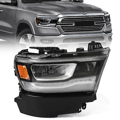 #ad Fit Dodge RAM 1500 2019 2022 Full LED DRL Headlight Lamp Right Passenger side $201.99