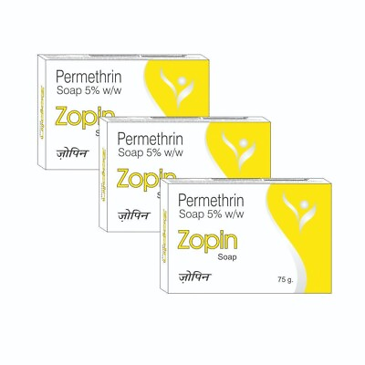 #ad #ad Zopin Permethrin 5% w w Germ Protection Soap For All Skin Type For Men pack of 3 $29.89