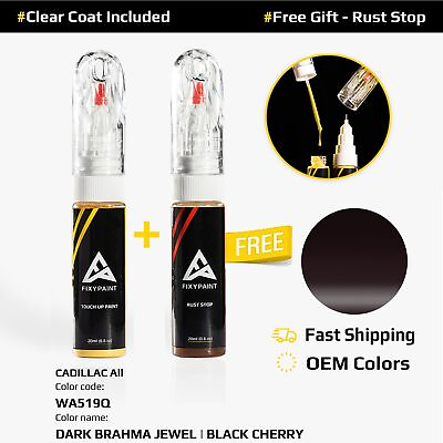 #ad Touch Up Paint For CADILLAC All Code: WA519Q DARK BRAHMA JEWEL BLACK CHERRY $23.99