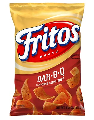 #ad 🟢 Brand New Fritos Bar B Q BBQ Flavored Barbecue Corn Chips Bag 9.25oz $12.99
