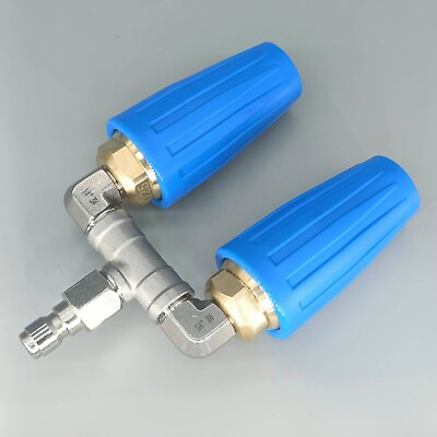 High Pressure Washer Rotating Dual Turbo Nozzle Spray Tip1 4quot; 4000PSI 4 6GPM $104.99