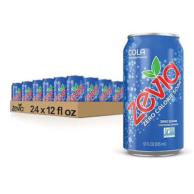 #ad Zevia Zero Calorie Soda Cola 12 Ounce Cans Pack of 24 $41.99