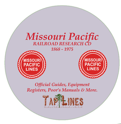 MISSOURI PACIFIC OFFICIAL GUIDES EQUIPMENT REGISTERS amp; POORS PDFs ON DVD $20.00