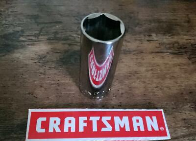 NEW CRAFTSMAN 3 8quot; DEEP SOCKET 6 PT POINT SAE OR METRIC $4.42