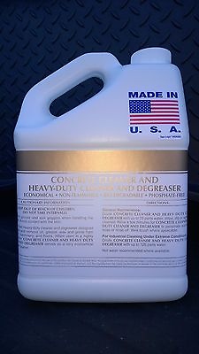 #ad CONCRETE CLEANER DEGREASER 1 GALLON MAKES UP TO 75 GAL PATRIOT CHEMICAL SALES $54.89
