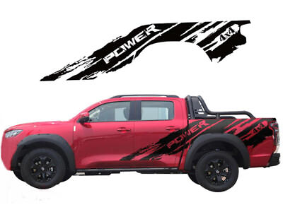 #ad Graphic Mud Splash Car Sticker For Toyota Tundra Trunk 4X4 Power Stripe Decals $99.99