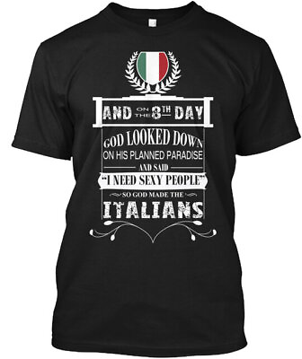 #ad Funny Italian T Shirt Made in the USA Size S to 5XL $22.87