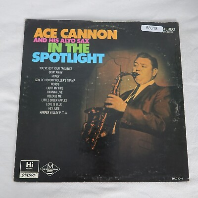 #ad Ace Cannon In The Spotlight LP Vinyl Record Album $7.82