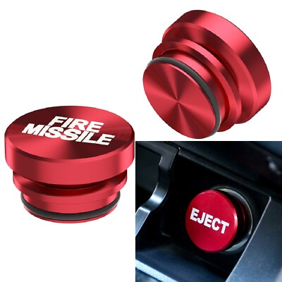 #ad Car Lighter Universal 12V Cigarette Cover Fire Missile Eject Button Accessories $13.99