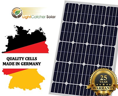 #ad #ad 100W Watt Solar Panel Mono 12V Volt for Off Grid RV Boat Battery Charge Germany $62.99