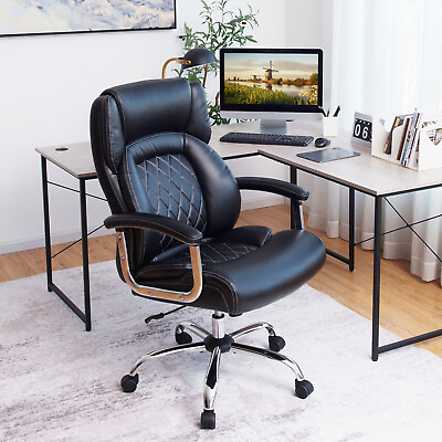 #ad #ad Adjustable Leather Task Chair 500 LBS High Back Big amp; Tall Office Chair $209.99