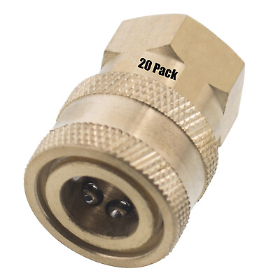 #ad 20 1 4quot; FPT Female Brass Socket Quick Connect Coupler Pressure Washer Nozzle $55.99