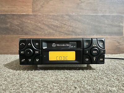 #ad Mercedes Becker BE3100 Radio Cassette Front Panel With Display And New Button $70.00