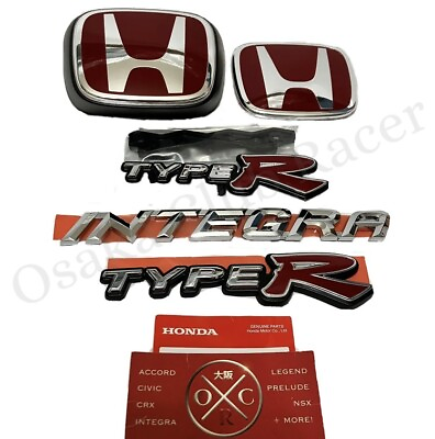 #ad #ad OEM DC5 Honda Integra Type R JDM Emblem Set Front amp; Rear Badges 05 06 Acura RSX $289.99